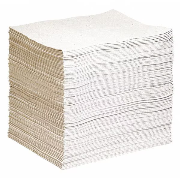 Spilltech Sorbent Pad, 24 gal, 19 in x 15 in, , Gray, 100 PK GPC100S Spilltech