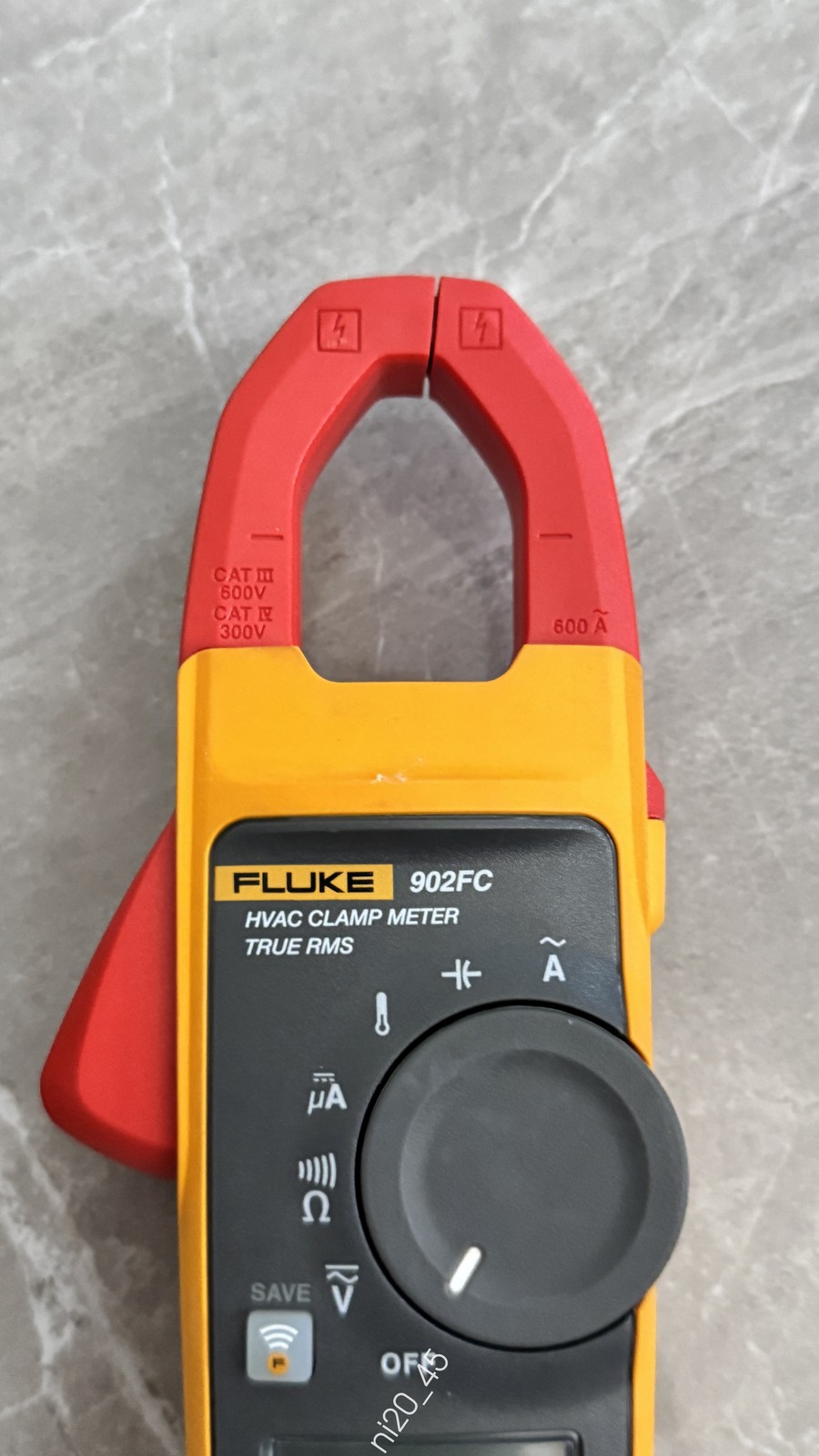Fluke 902 FC True-RMS HVAC Clamp Meter AC Amp AC/DC Volt Contact Temperature