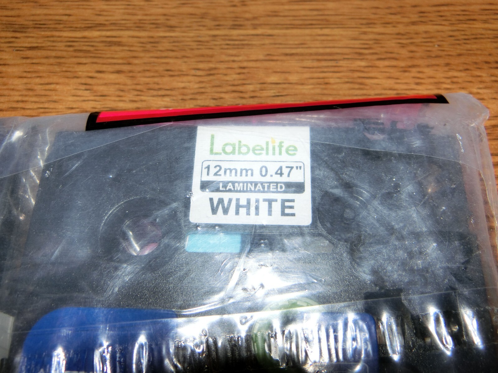 4 Pack Labelife White Laminated Label Tape 12mm x .47″ for Brother P Touch D600