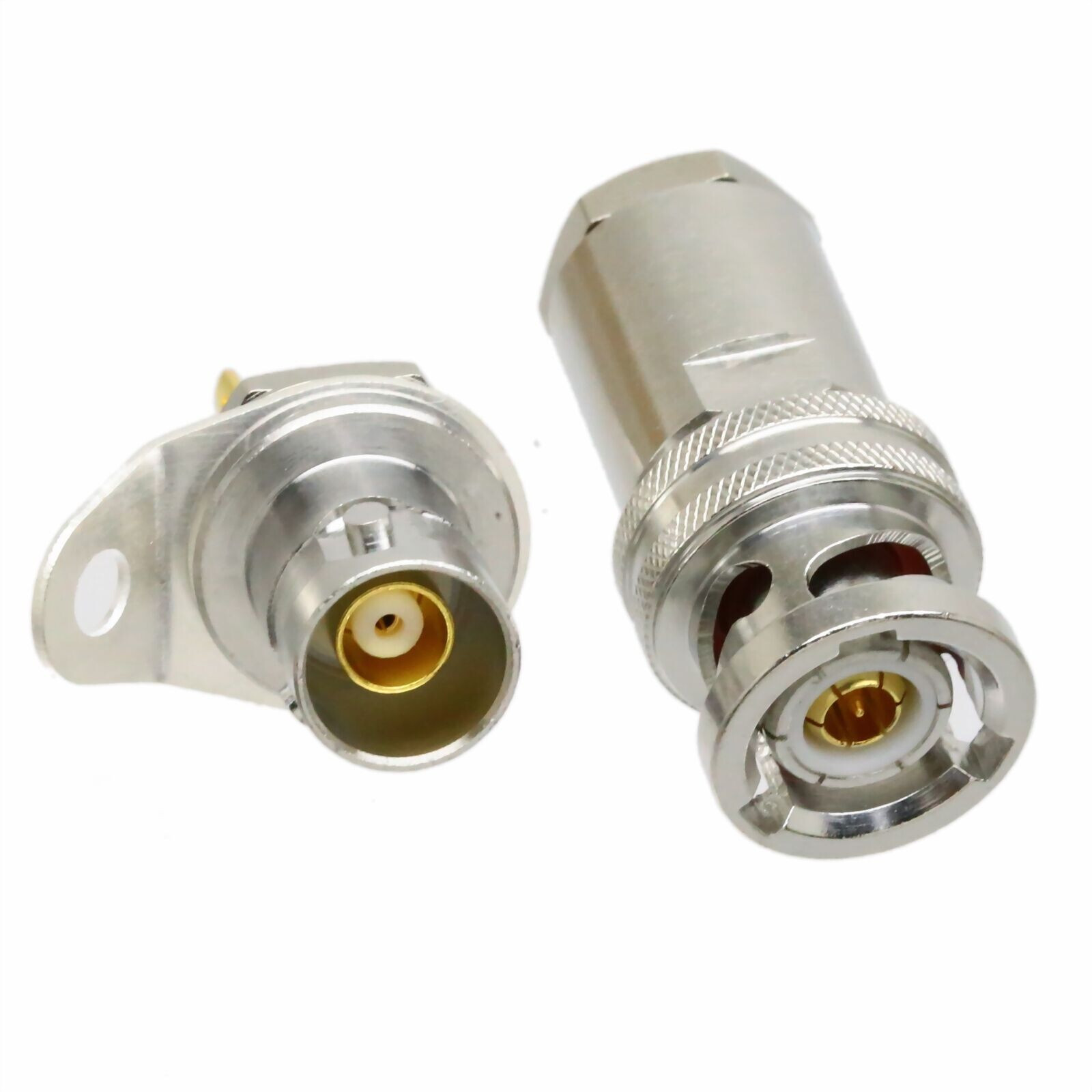 1Set Connector 3-lug PL75-47 BJ77 Triaxial TRB male TRX316 Female bulkhead mount