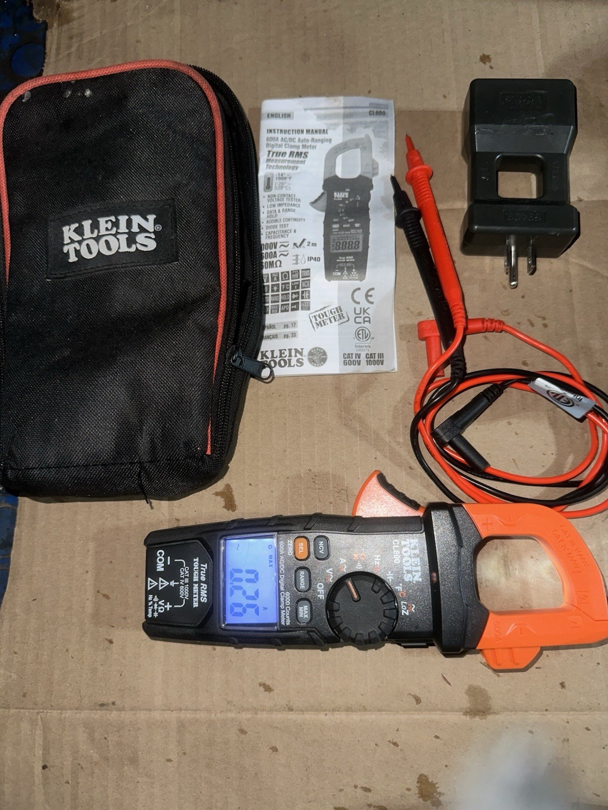 Klein Tools CL800 AC/DC True RMS Auto-Ranging Digital Clamp Meter