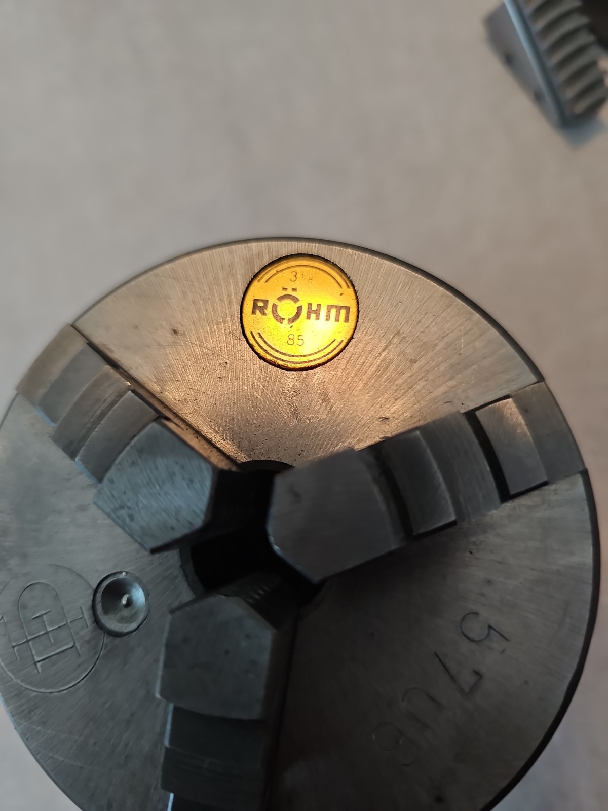 Authentic Vintage Friedrich Deckel /Rohm 3-jaw Chuck 5706 Munich Germany