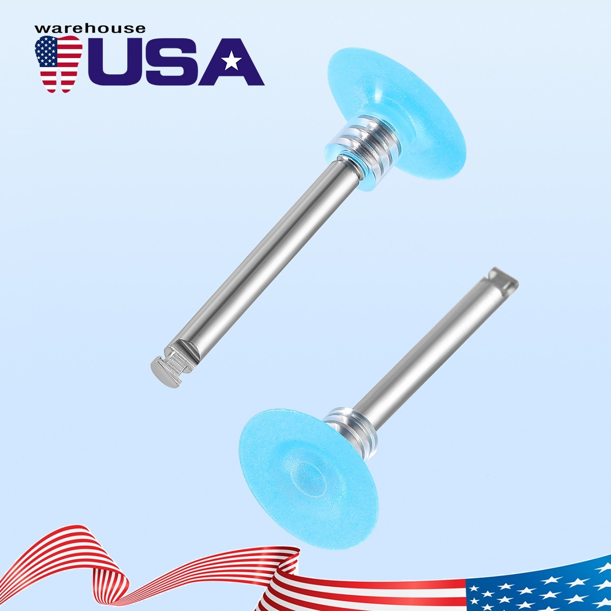 Dental Composite Finishing Polishing Disc Stem kit Mandrel Drill 12mm Polisher