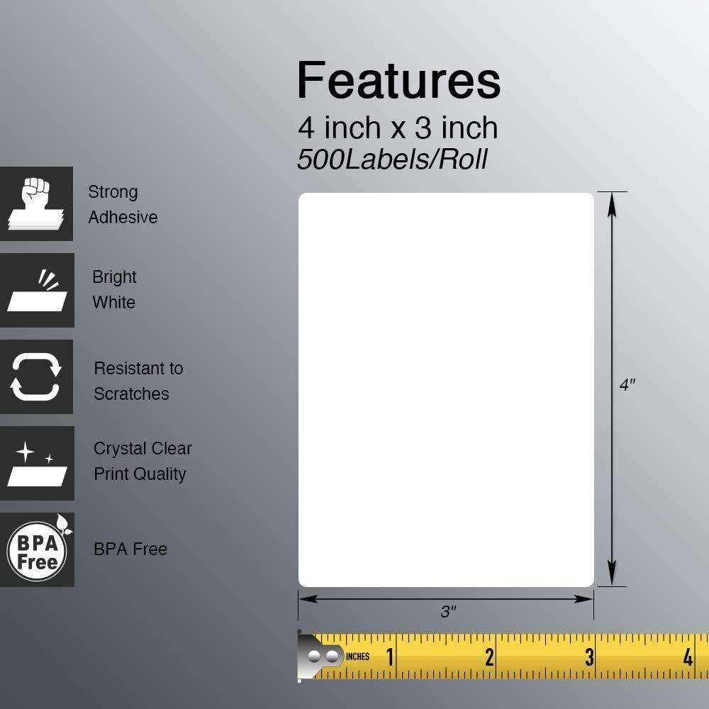 Direct Thermal Shipping/Address Paper Labels For Zebra&Rollo Printers ZB GX420D