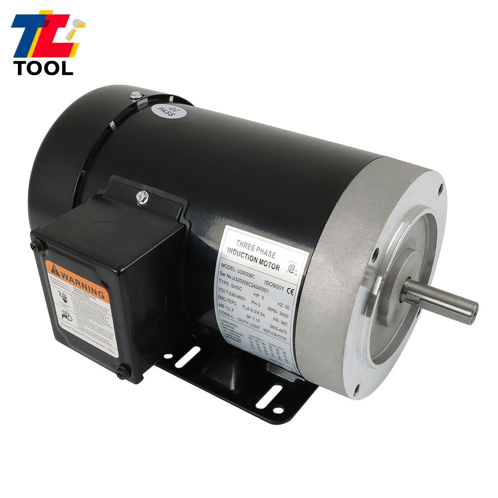 3 HP General Purpose Electric Motor 56C Frame 3450 RPM TEFC 230/460V 3 Phase