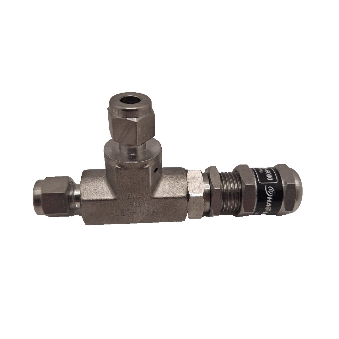 5,000 psi Ham-Let High Pressure Relief Valve, 1 97/100″ L, H-900-HP-SS-L-1/4-H
