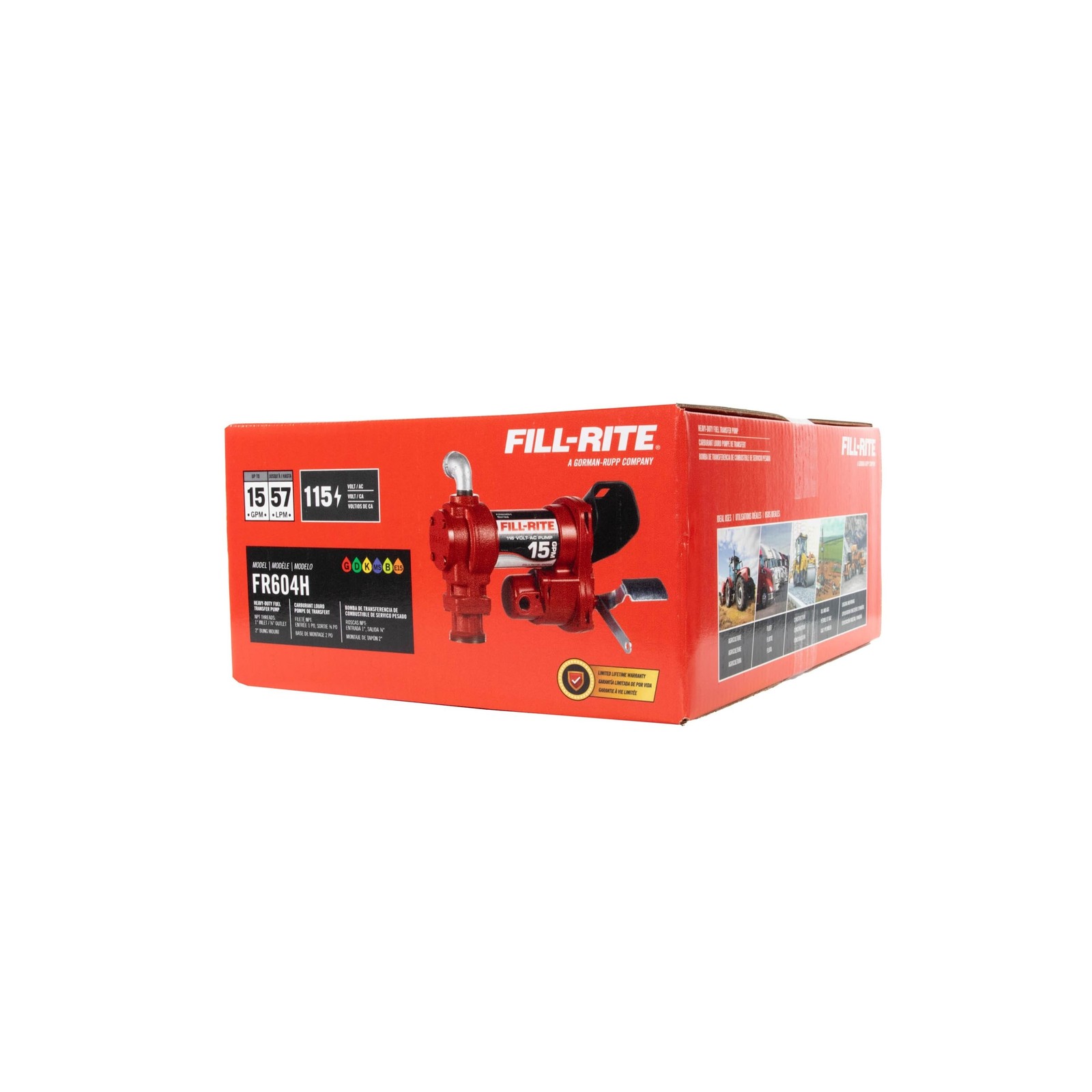 Fill-Rite FR604H 115V 15 GPM Fuel Transfer Pump (Pump Only) | Gasoline, Diese…