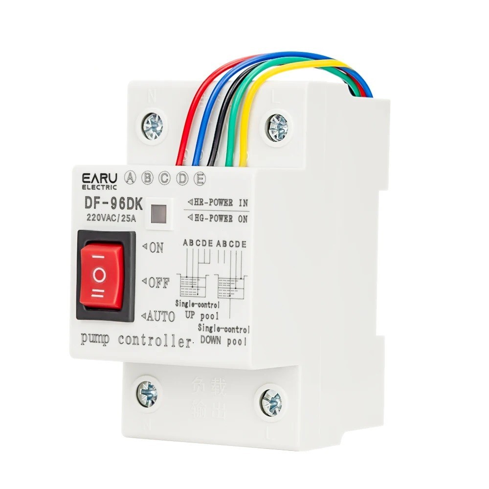 Automatic Water Level Controller 110V 220V 25A Pump Sensor Switch With Probes