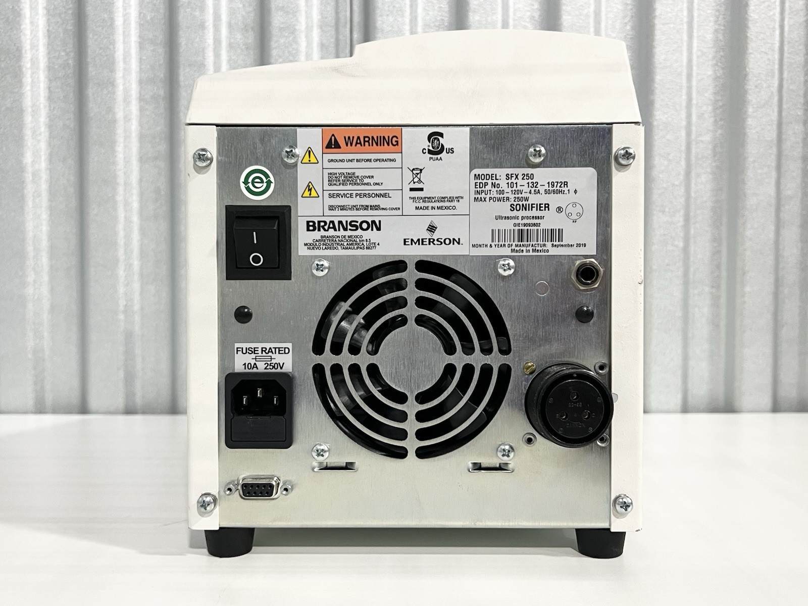 Emerson Branson SFX 250 40kHz Processor SFX250 120V 101-132-1972R