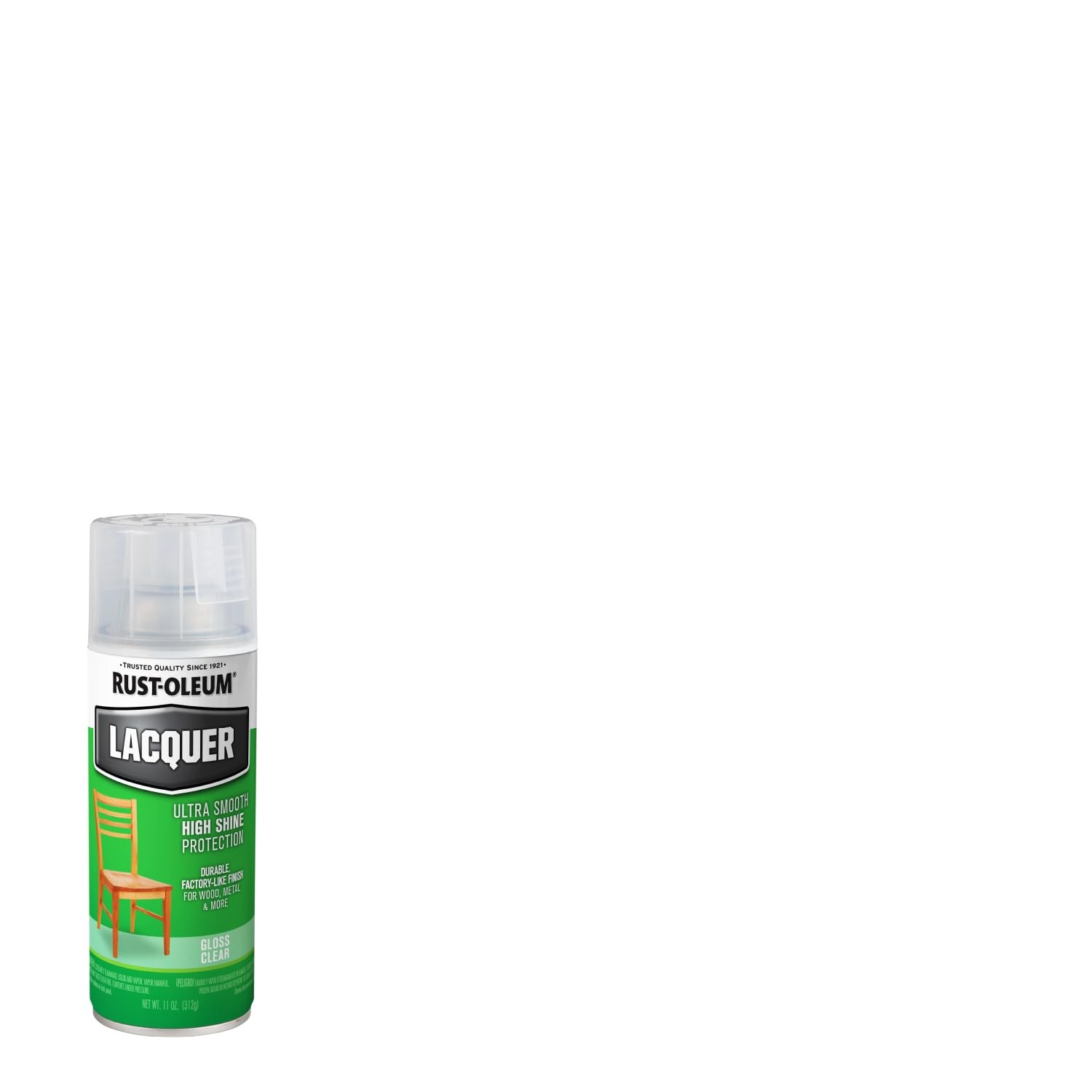 Rust-Oleum 1906830 Lacquer Spray Paint, 11 oz, 11 Ounce (Pack of 1), Clear,Spray