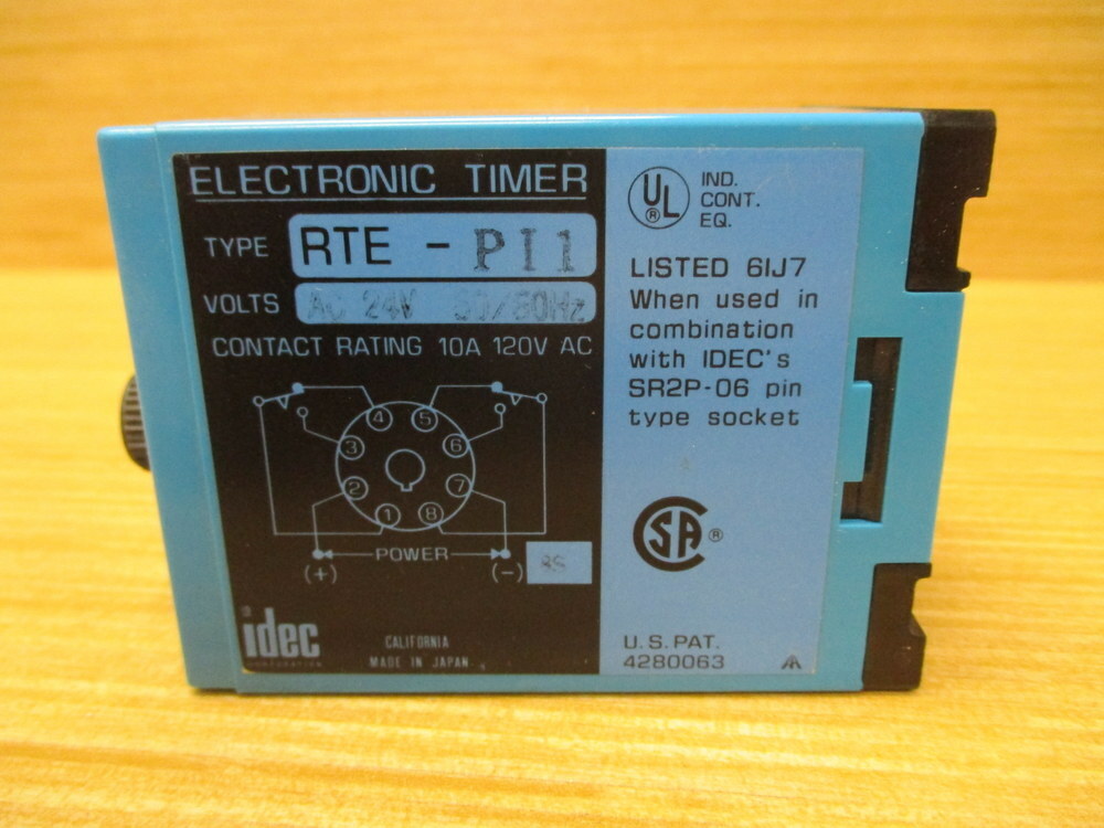 IDEC RTE-P11 Electronic Timer RTEP11 24VDC, 0 Sec – 10 Min