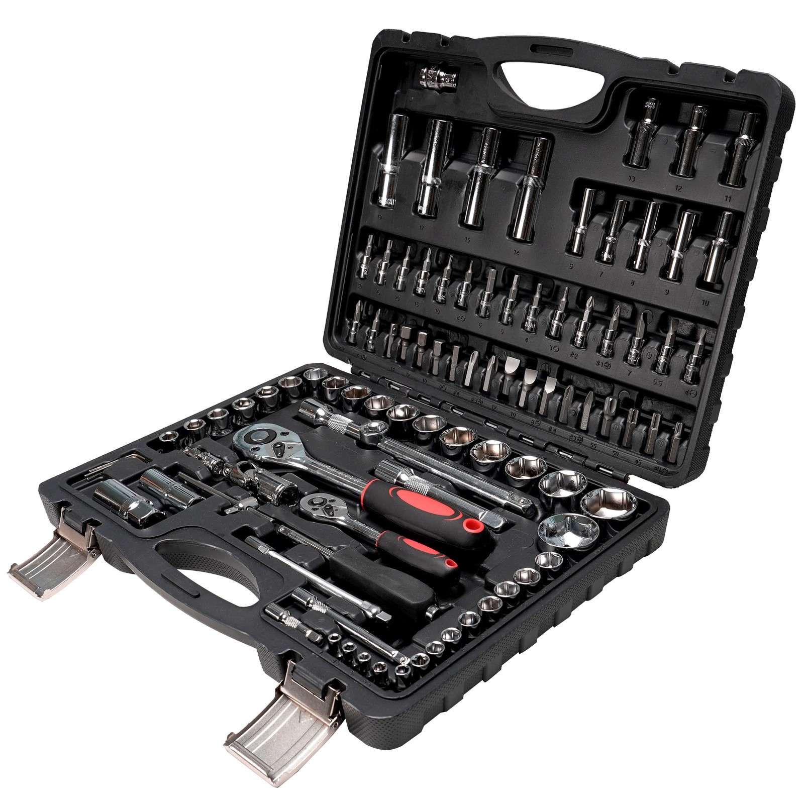 ANXTECH 95pcs Socket Wrench Set Tool Kit 1/2″ 1/4″ Socket Set for Mechanics Car