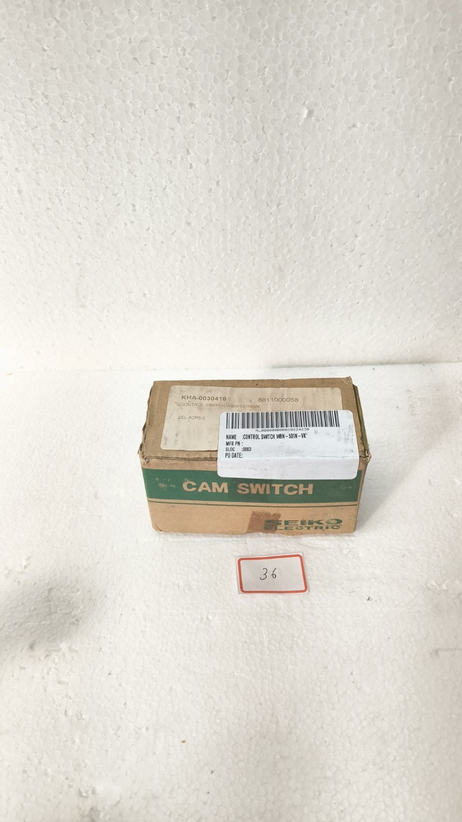 Seiko Electric WBN-501N-VK Control Switch 600V 10A Cont