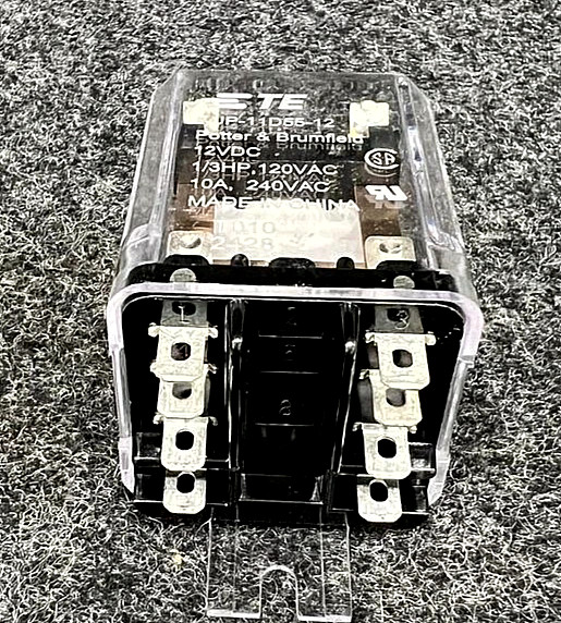 Power Relay 12VDC, DPDT, 10A, POTTER & BRUMFIELD / TE CONECTIVITY KUP-11D55-12