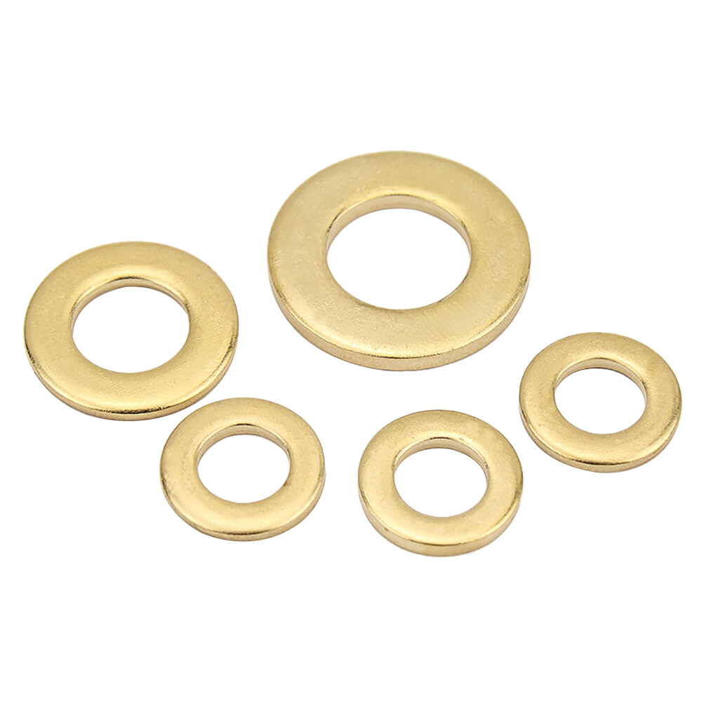 3mm 4mm 5mm Form A Washers Flat Solid Brass Solid GB97 Metric Thickness 0.4-2mm