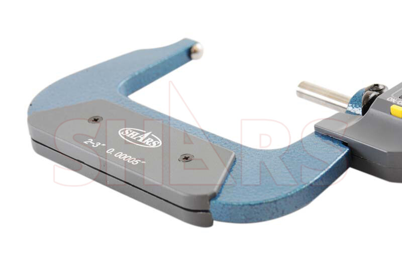 SHARS 2-3″ BALL DIGITAL DIGIT MICROMETER .001mm/ .00005″ FLAT SPINDLE NEW #]