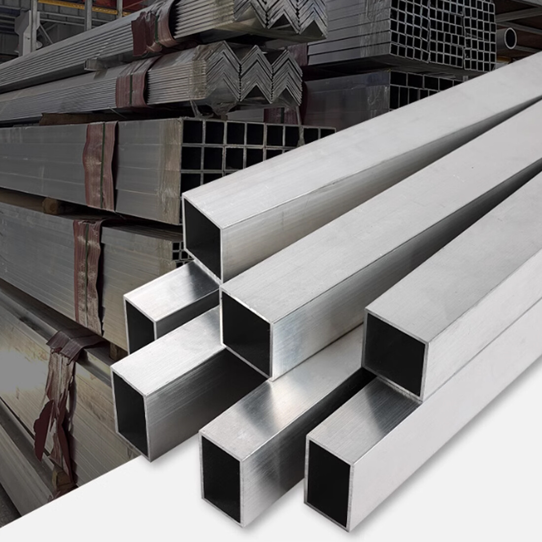 Aluminium Square Box Section Tube Length 300mm Wall Thickness 1/1.5/2/3/4/5mm