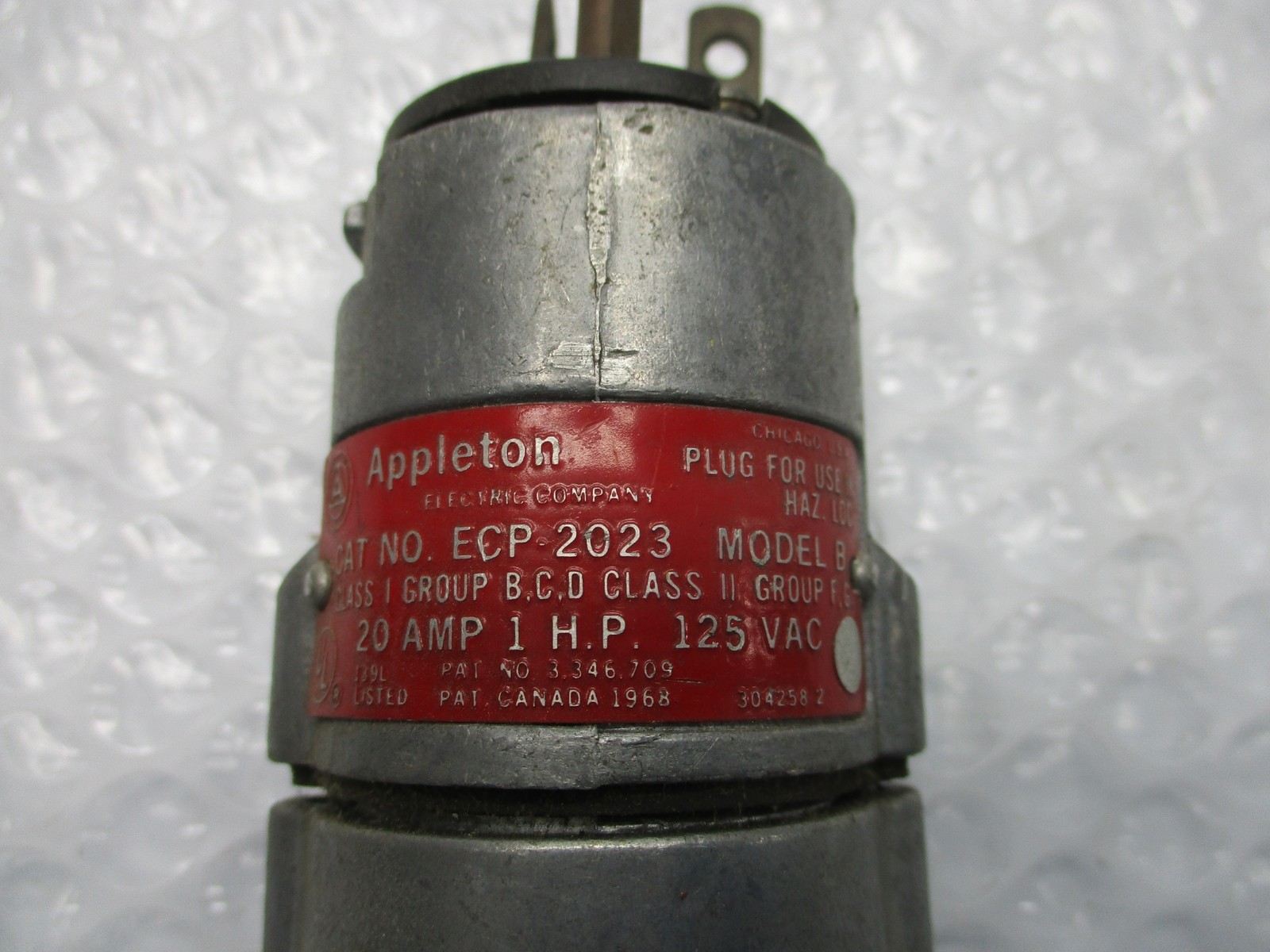 APPLETON ECP-2023 PLUG UNMP