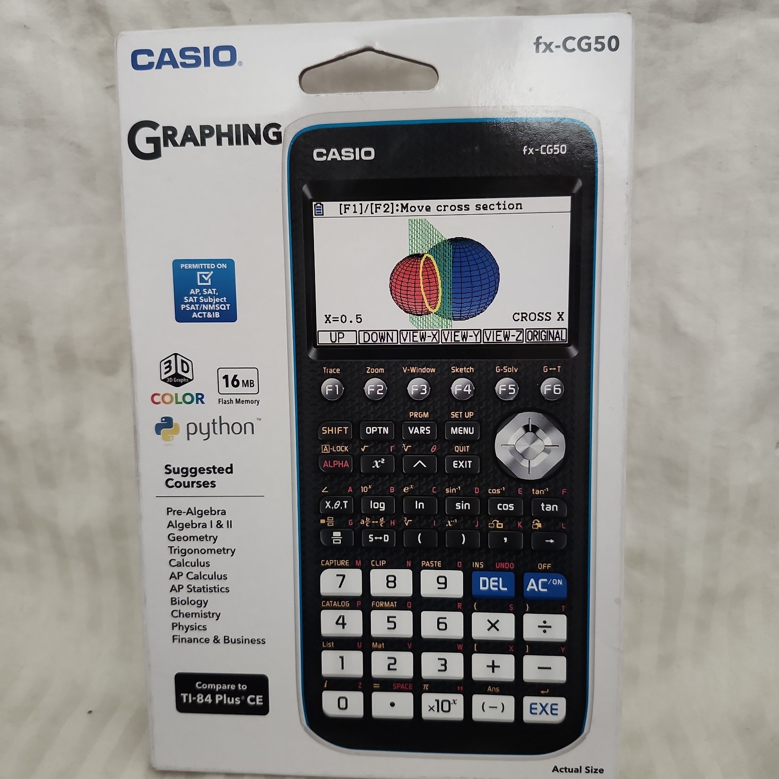 Casio FX-CG50 Graphing Calculator 3D Color Display Python NEW! ALGEBRA CALCULUS