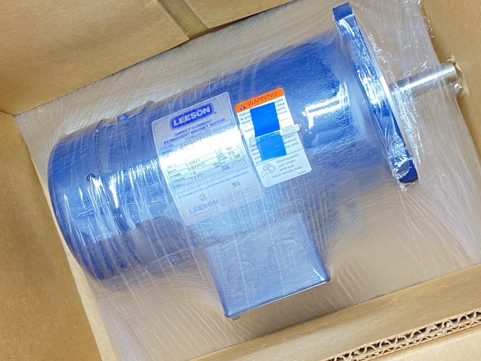 Leeson C42D17FK1C DC Electric Motor 0.50HP 1750RPM 90V 098000.00