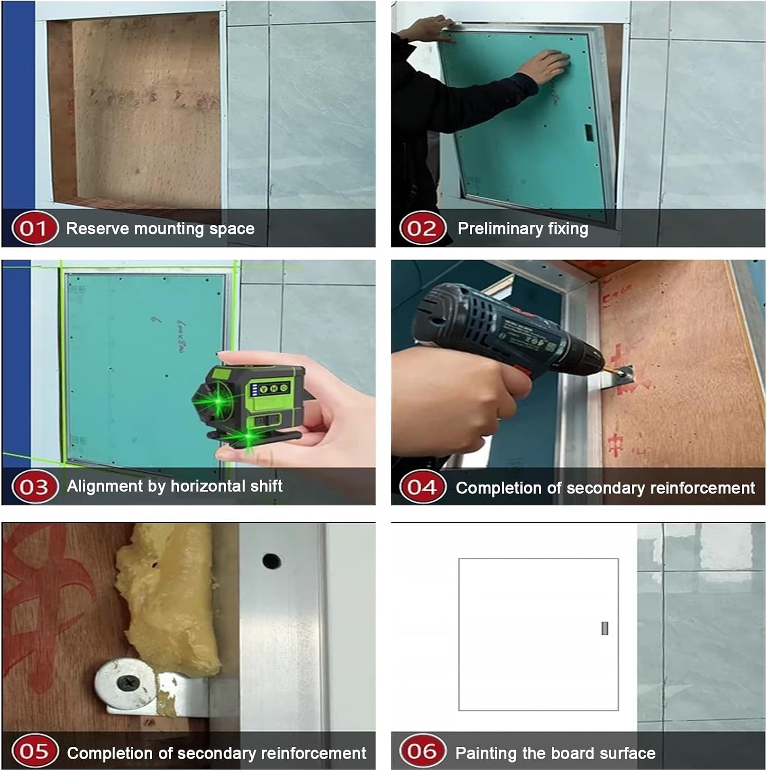 Paintable Drywall Access Panel – Large Flush Mount Inspection Door 60x90cm