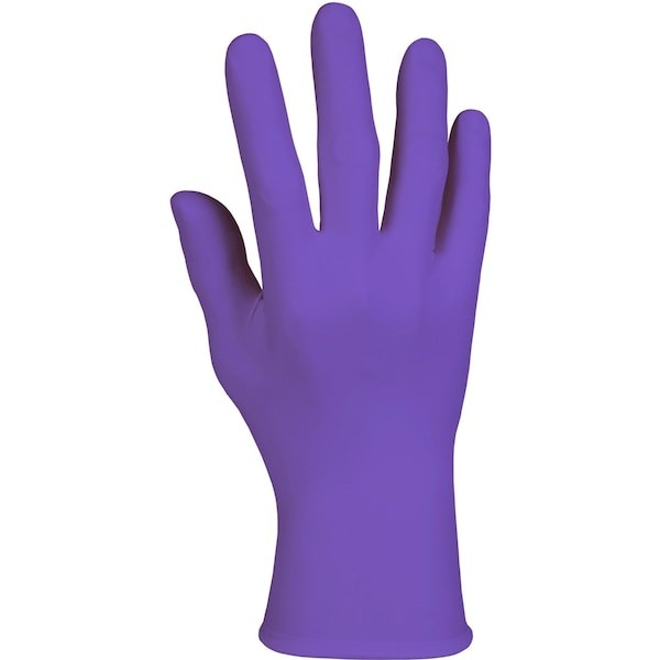 Ansell 55082 Purple Nitrile, Nitrile Exam Gloves, 6 Mil Palm, Beaded Cuff,