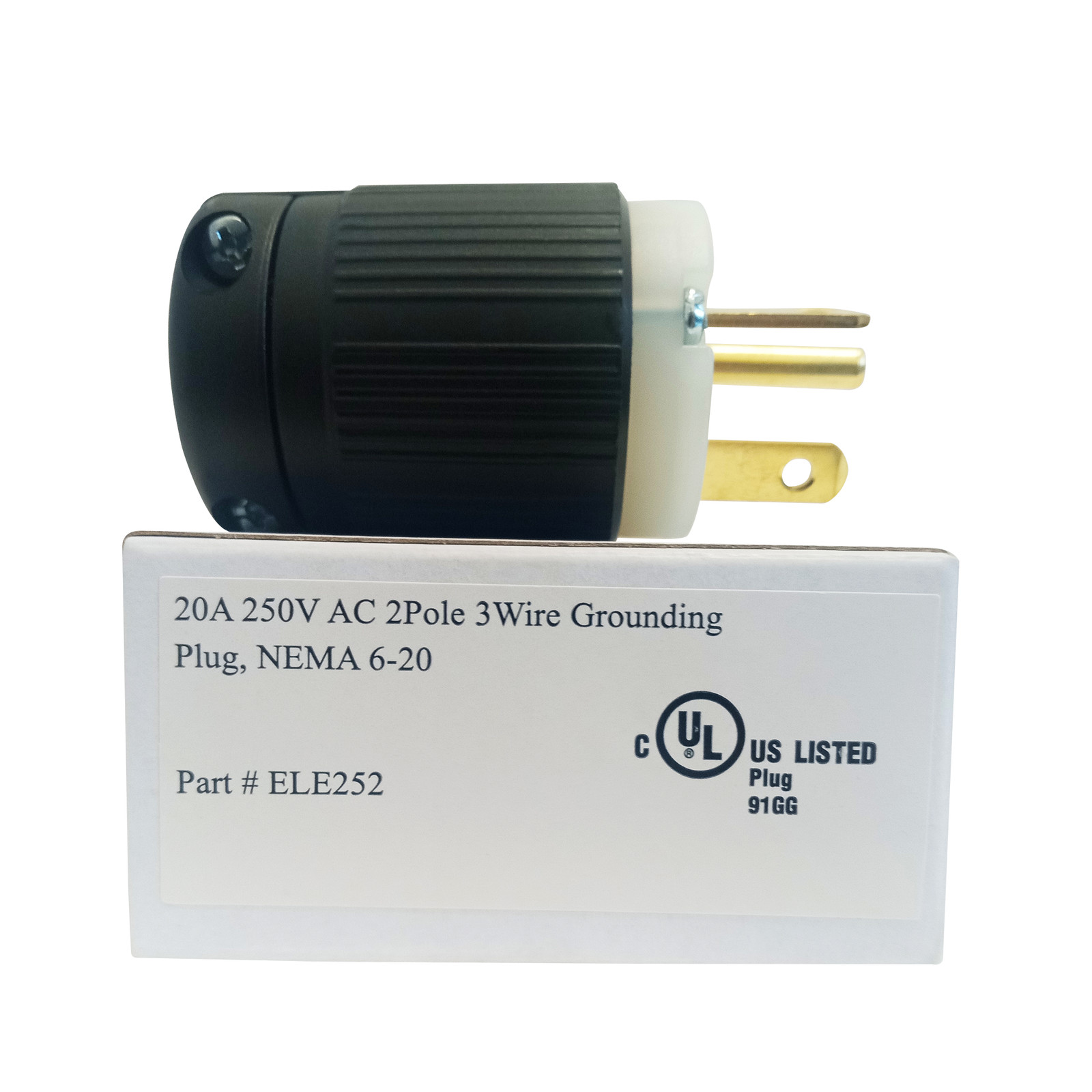 OCS Parts NEMA 6-20 Locking Plug and Connector Set | 250V – 20A – 2 Pole 3 Wire