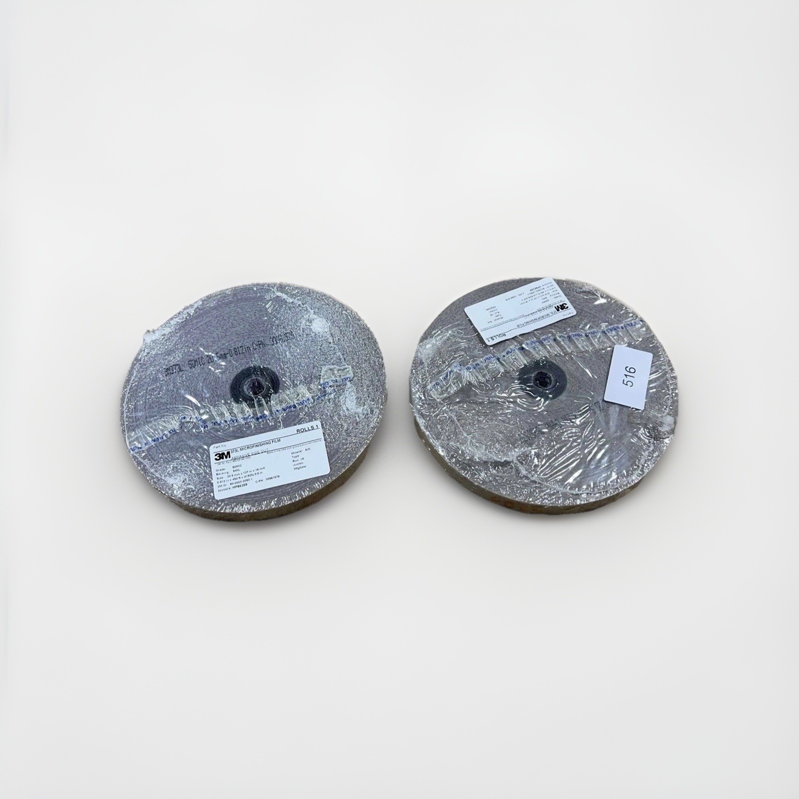 3M 373L Microfinishing Film Abrasive Roll 50MIC 5MIL 20.5mm x137m Set of 2 Rolls