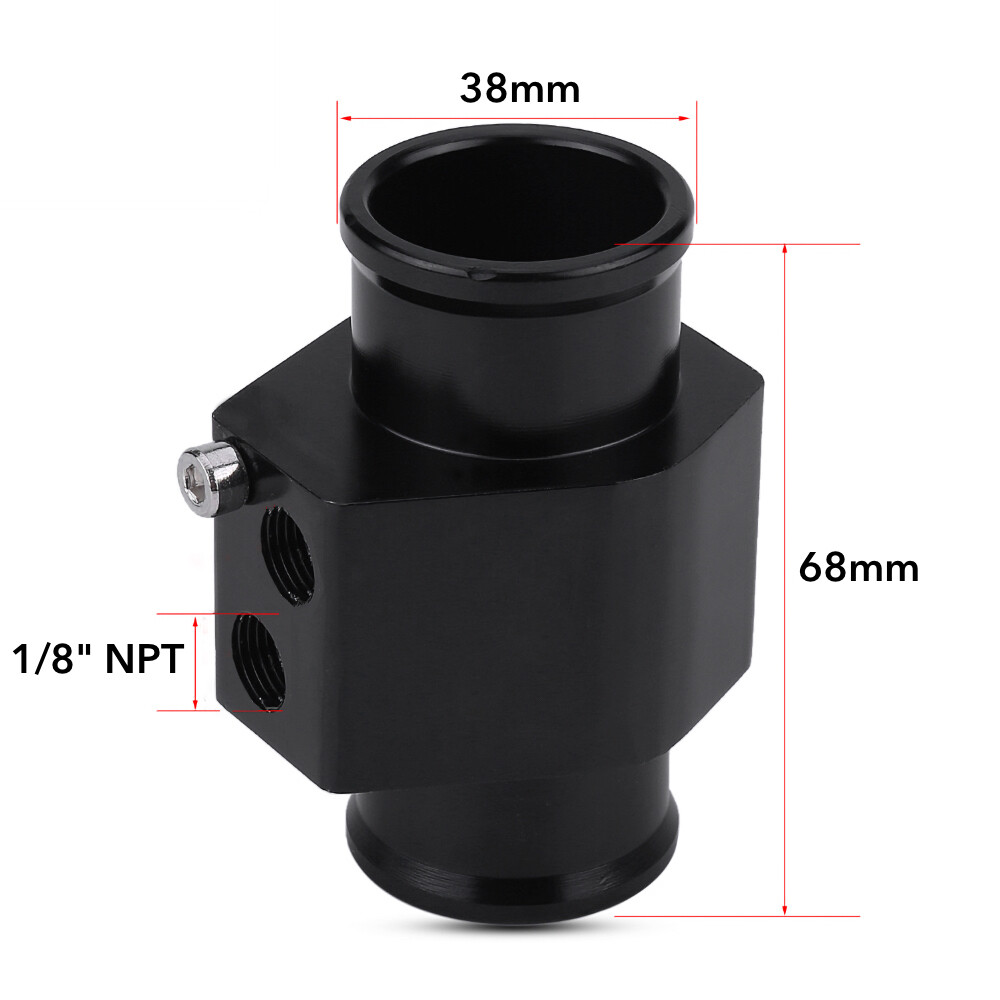 38MM/1.5IN 2-STAGE RADIATOR HOSE ADAPTER DUAL ELECTRIC FAN TEMP SWITCH WIRE KIT