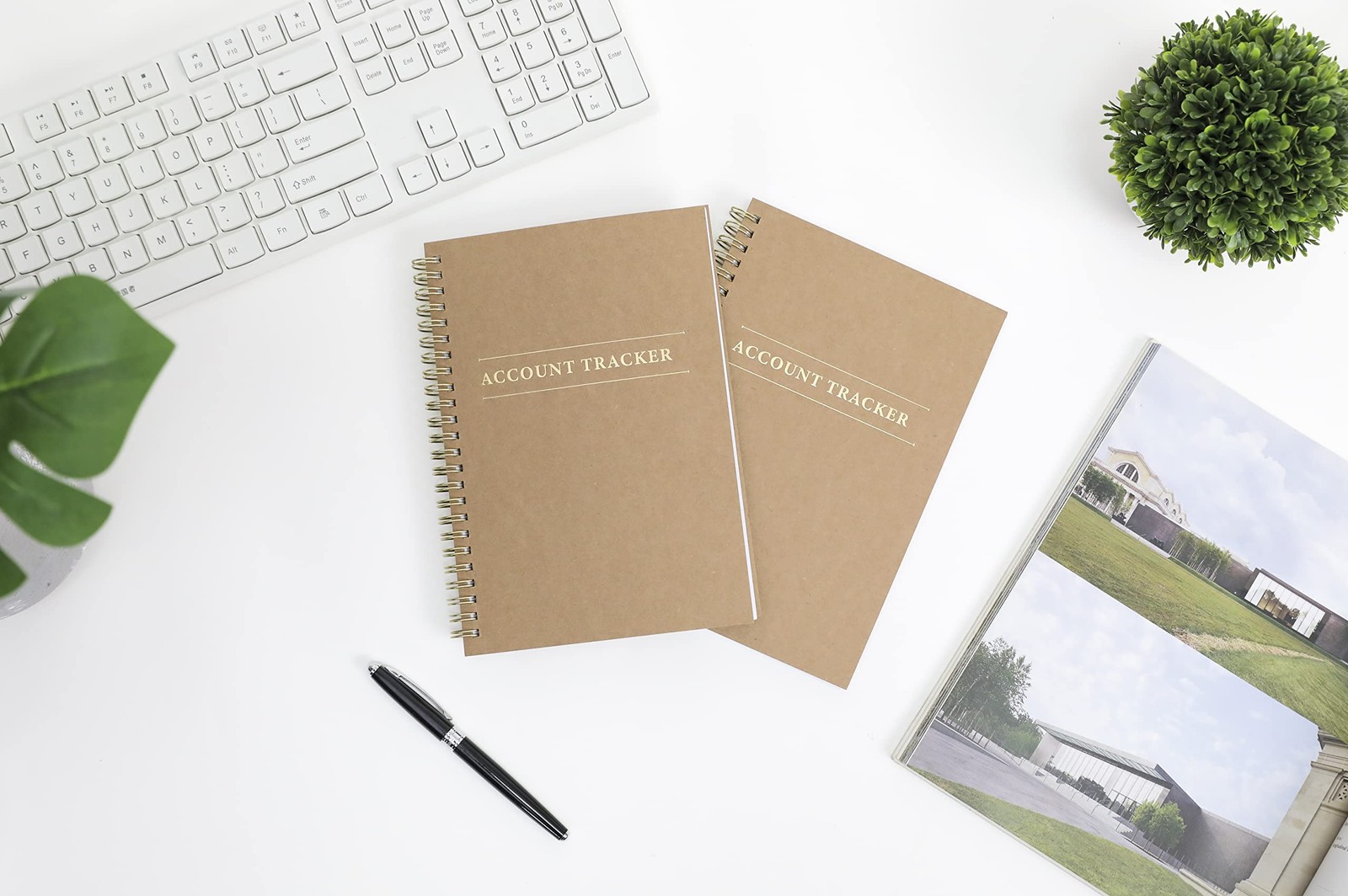 2 Pack Accounting Ledger Books for Home Budget Tracking, Business Bookkeeping –