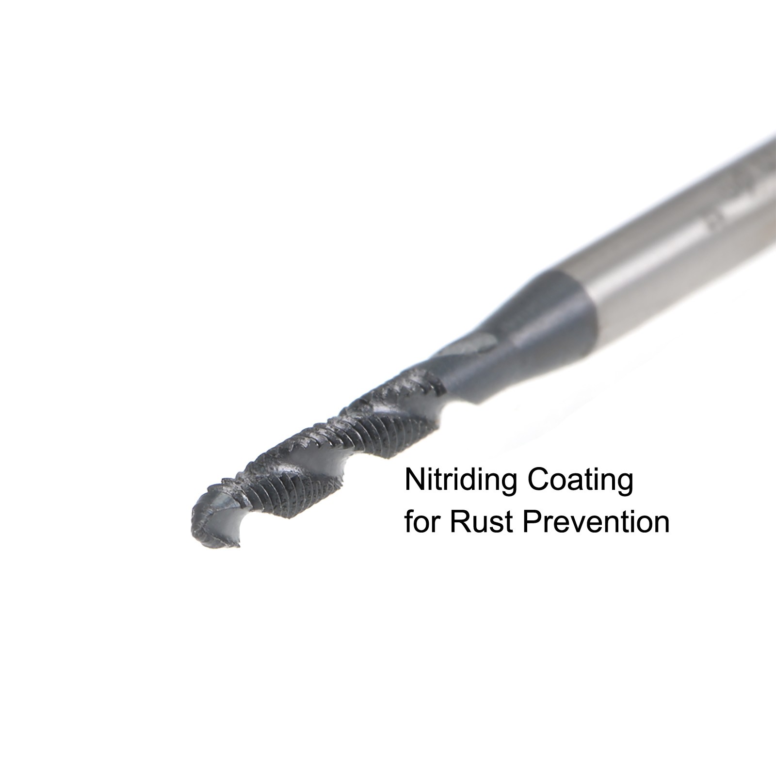 2pcs – M2 x 0.4 Spiral Flute Tap Metric Machine Thread Tap HSS Nitriding Coated
