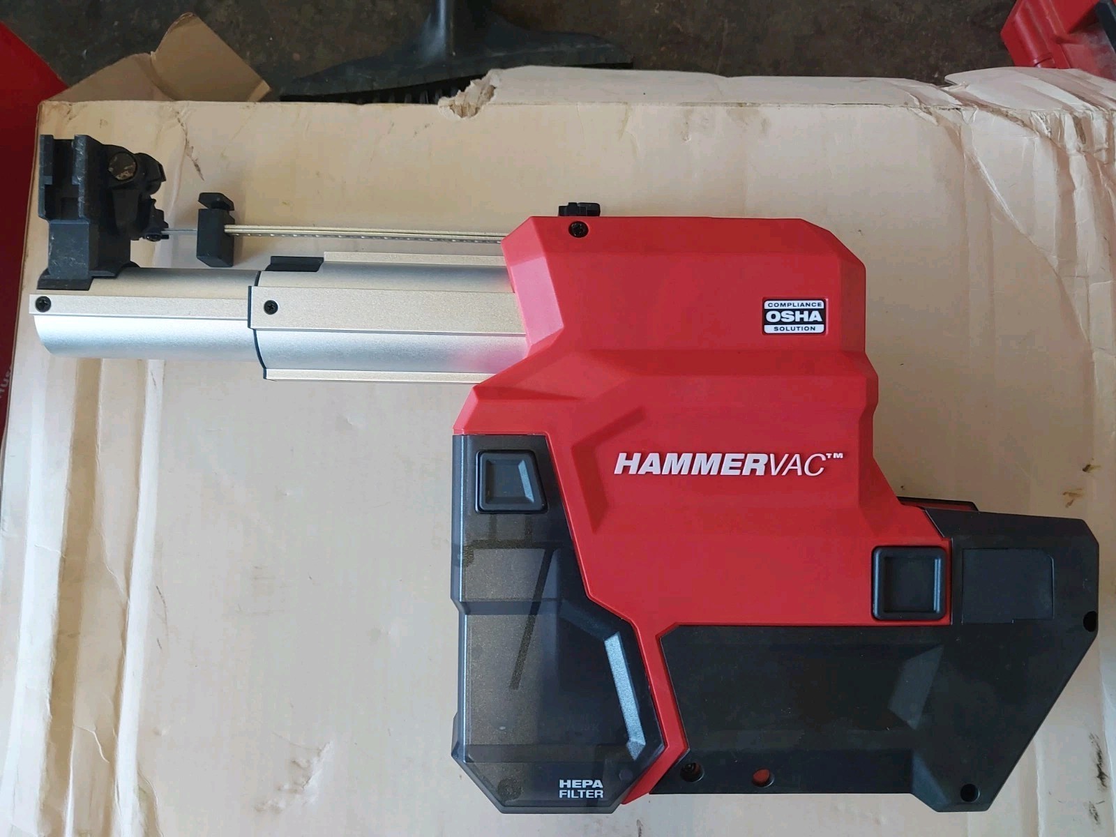 Milwaukee M18 FUEL HAMMERVAC Dedicated Dust Extractor – Red (2912-DE) TOOL ONLY