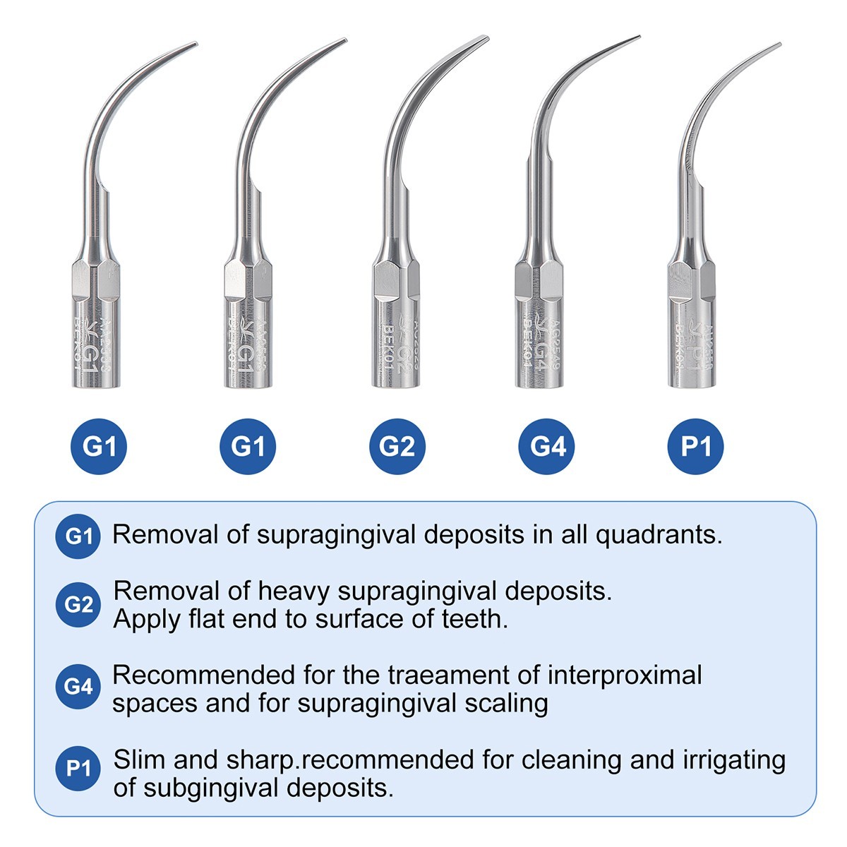 UPS VRN Dental Portable Ultrasonic Piezo Scaler A8 LED Detachable Handpiece