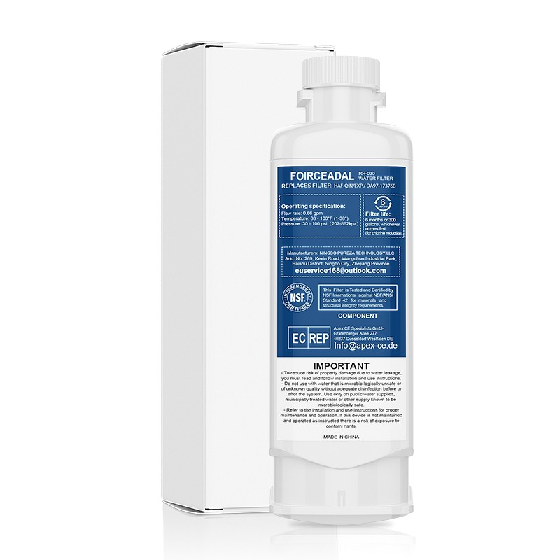 2 Pack Fit For Samsung DA97-17376B HAF-QIN/EXP Refrigerator Water Filter White