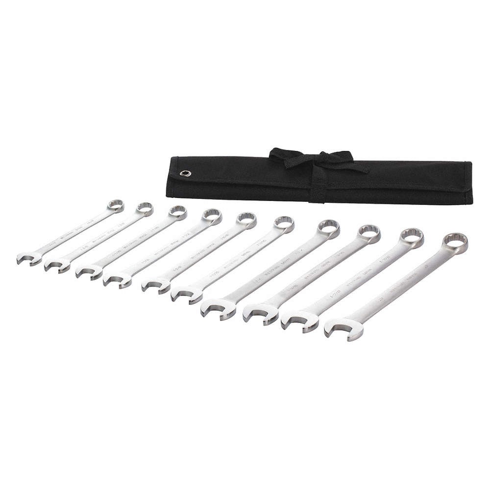 WESTWARD 54DG02 Combo Wrench St,Steel,Satin,Offset 54DG02