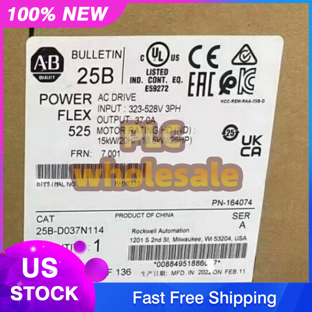25B-D037N114 1PCS Brand New Allen-Bradley 25B-D037N114 Fast shipment