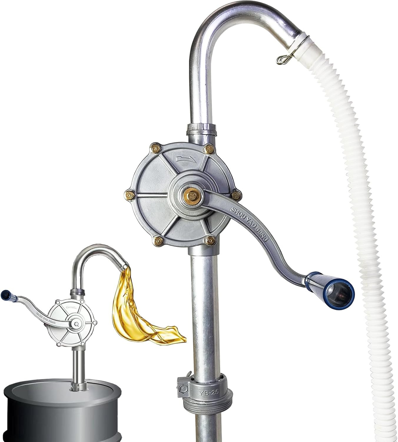 55 Gallon Drum Pump, Barrel Pump for Gasoline, Engine Oil, Diesel Fuel, Kerosene