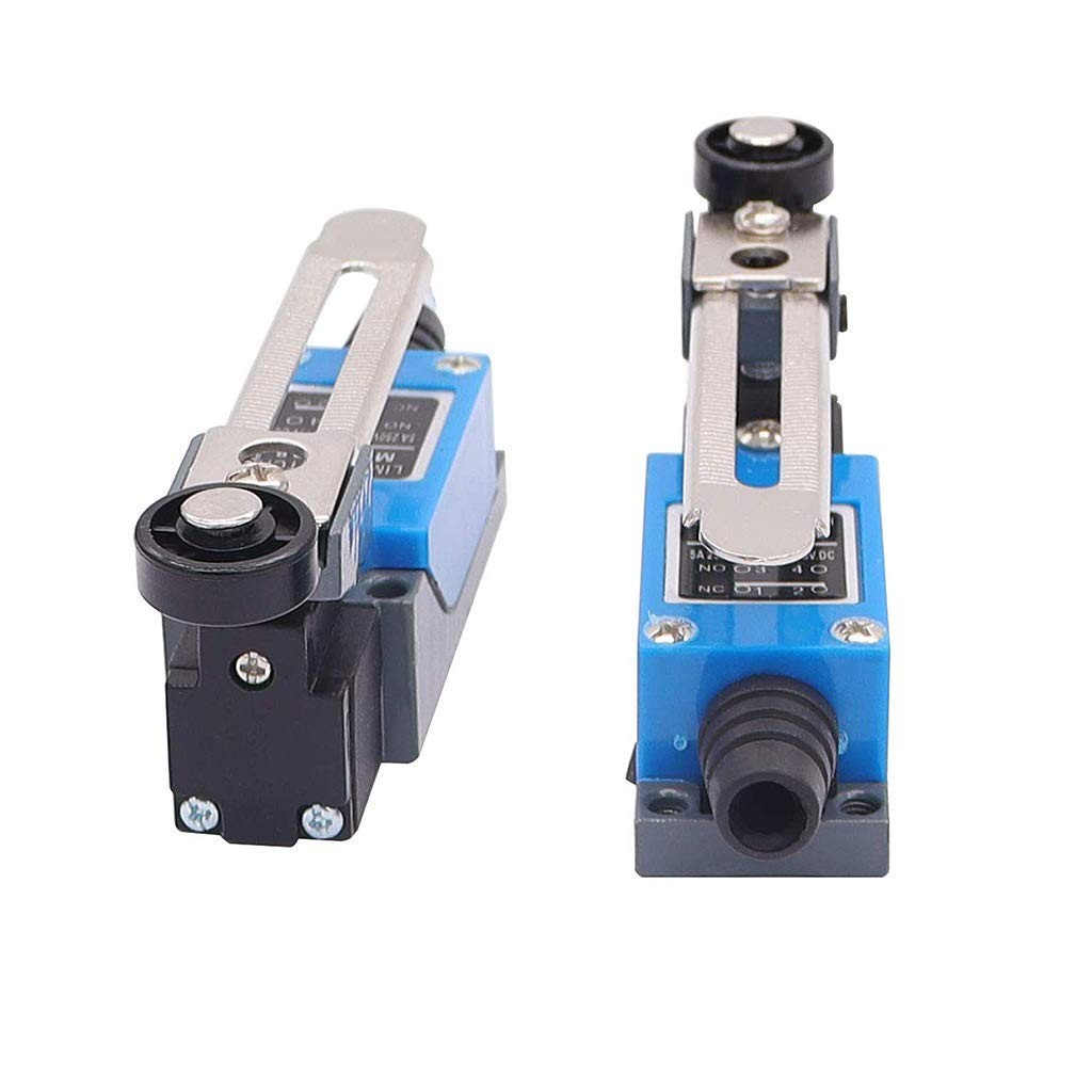 ME 8108 Momentary Limit Switch Travel Switch Adjustable Roller Lever Arm NC NO