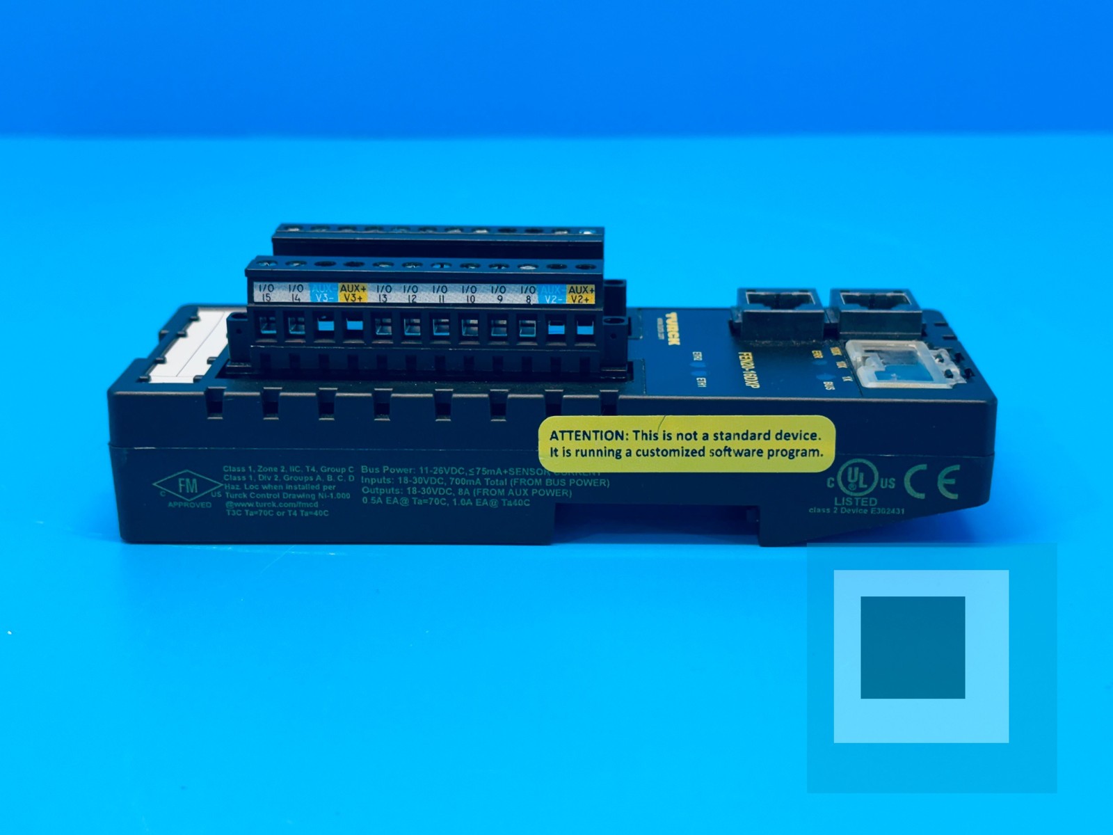 Turck FEN20-16DXP Compact IP20 Multiprotocol Ethernet I/O – NEW OPEN BOX