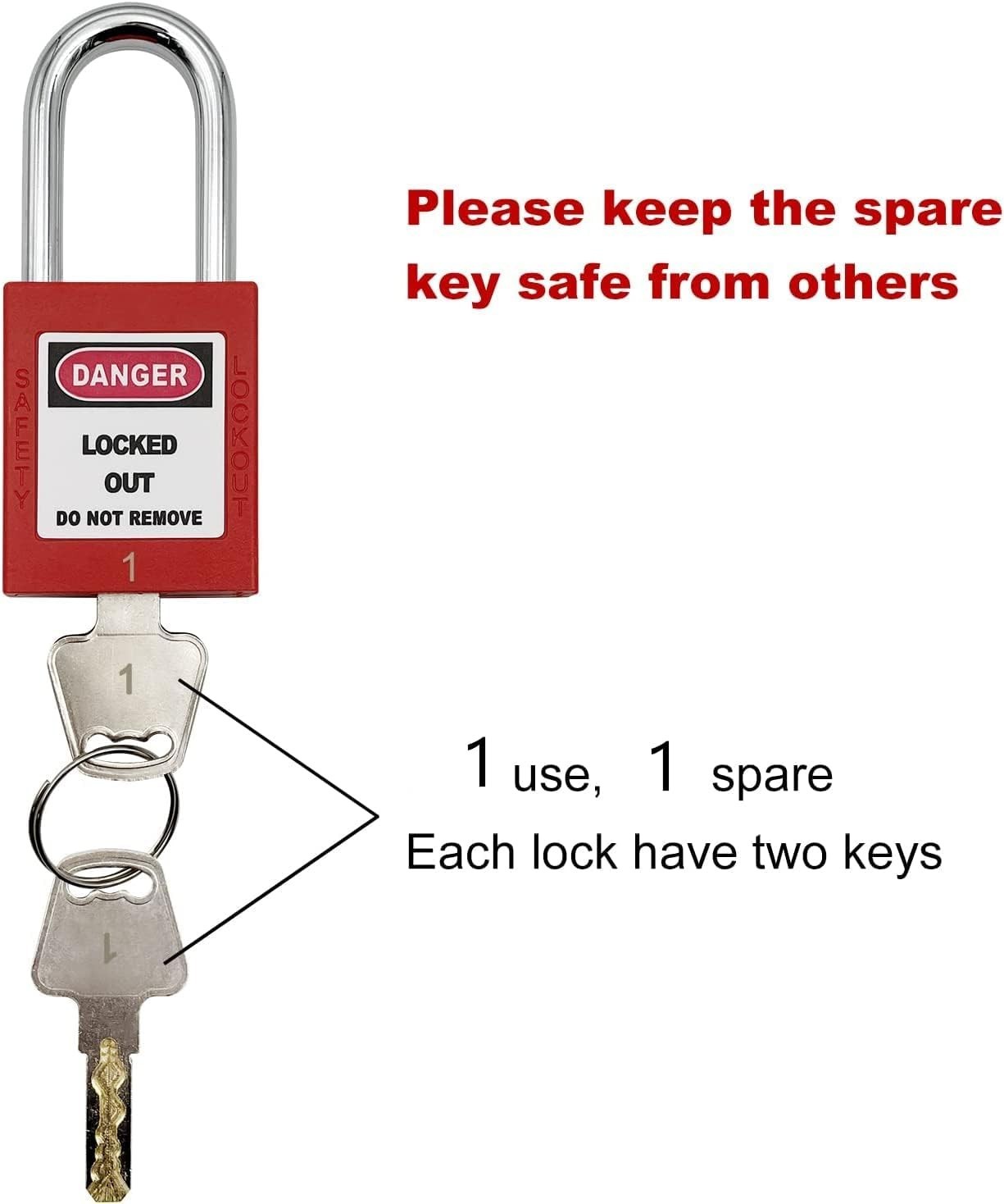 Tagout Locks, Safety Padlock, Loto Locks Keyed Differently Lock Out Tag Out 30