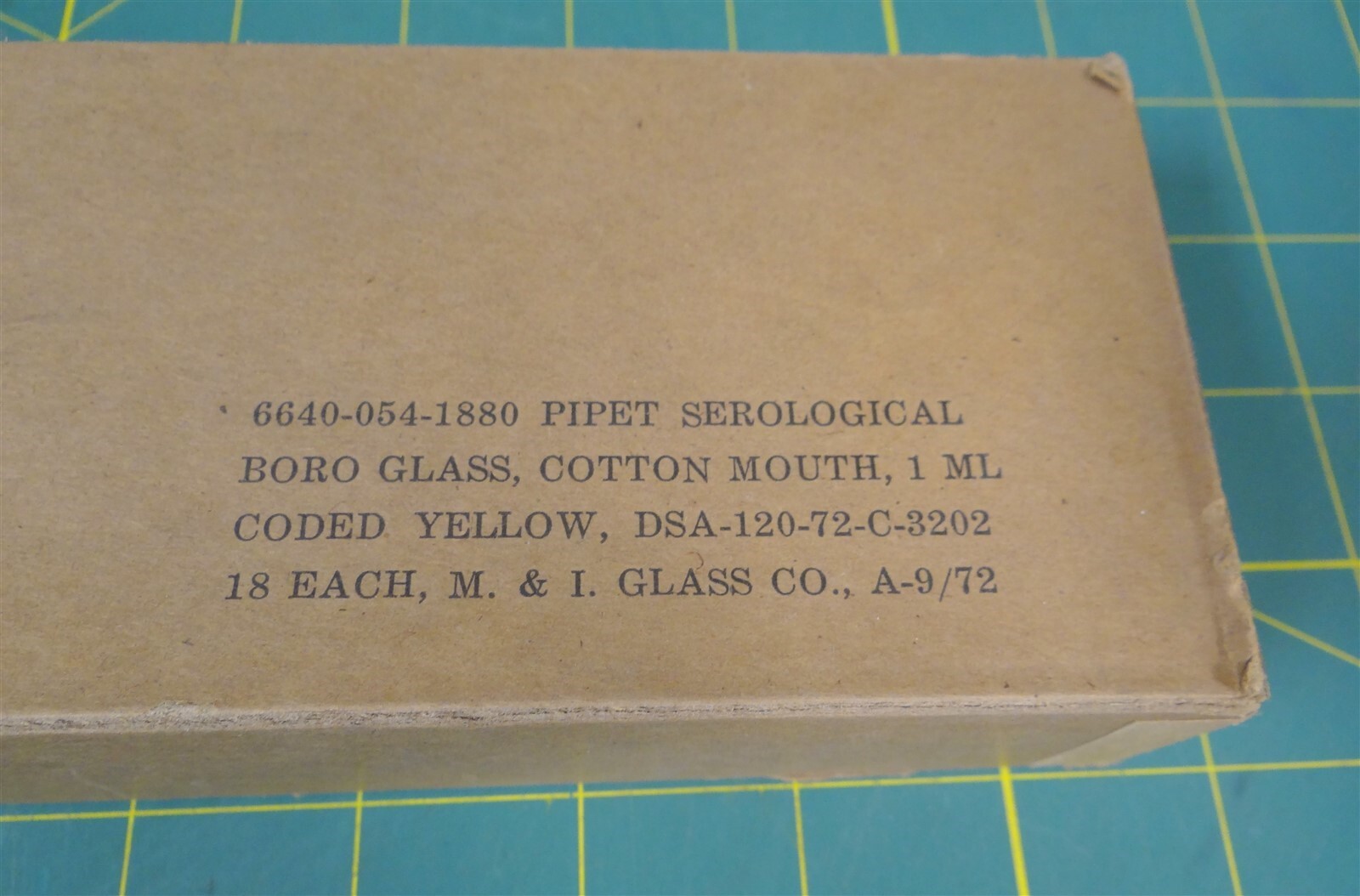 Kimble Chase 37034A-11100 Serological Pipet Capacity: 1 in 1/100mL BOX OF 18