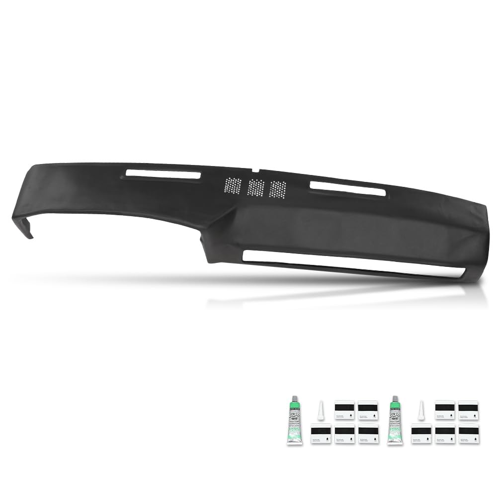 Dash Bezel Cover for Chevy GMC Trucks 1973-1980 Black TPE Easy Installation