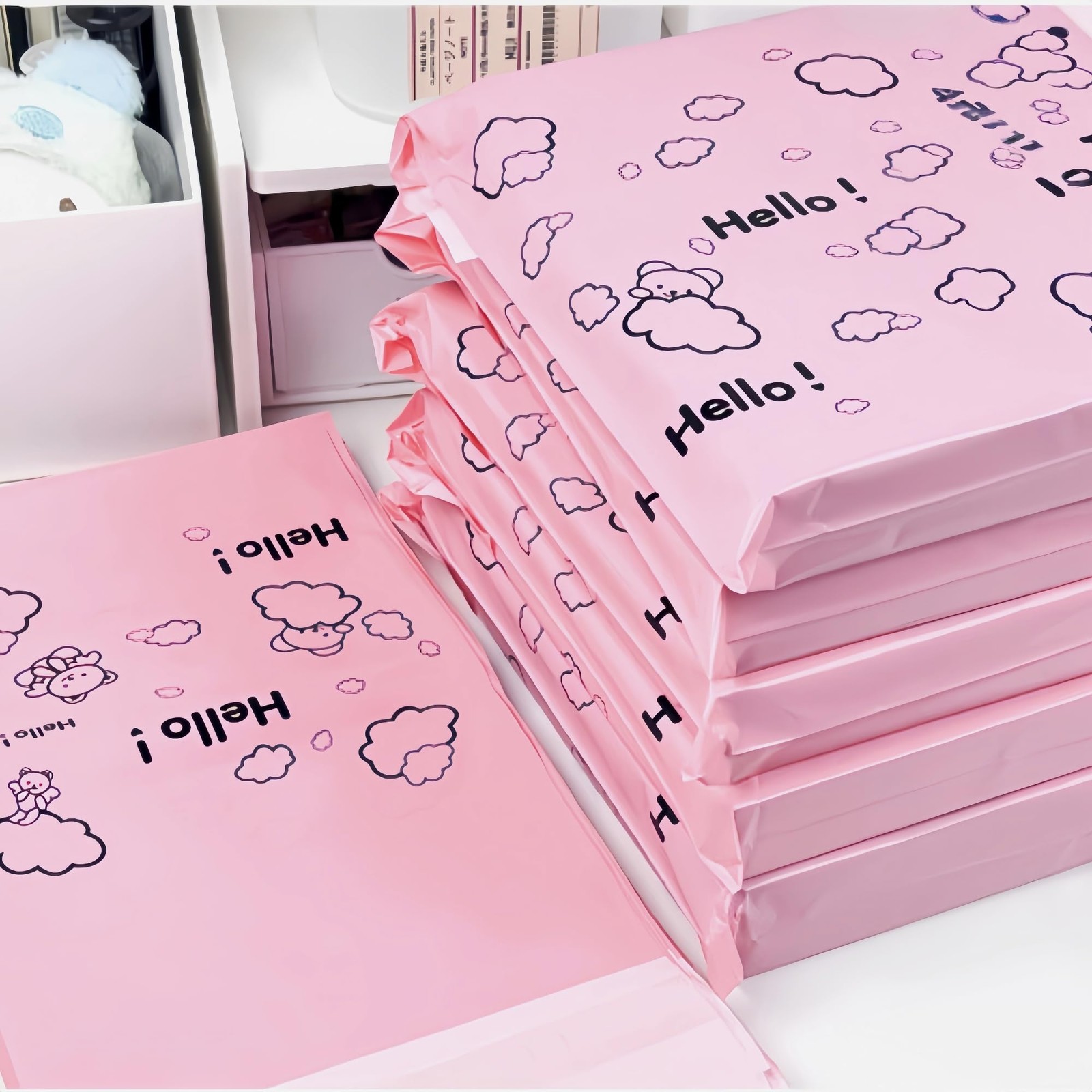 50 Pcs Small Poly Mailers Self Adhesive Shipping Envelope Mailer for Small Bu…