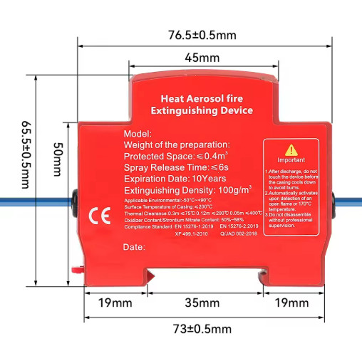 Flame Retardant DIN Rail Mount Distribution Box