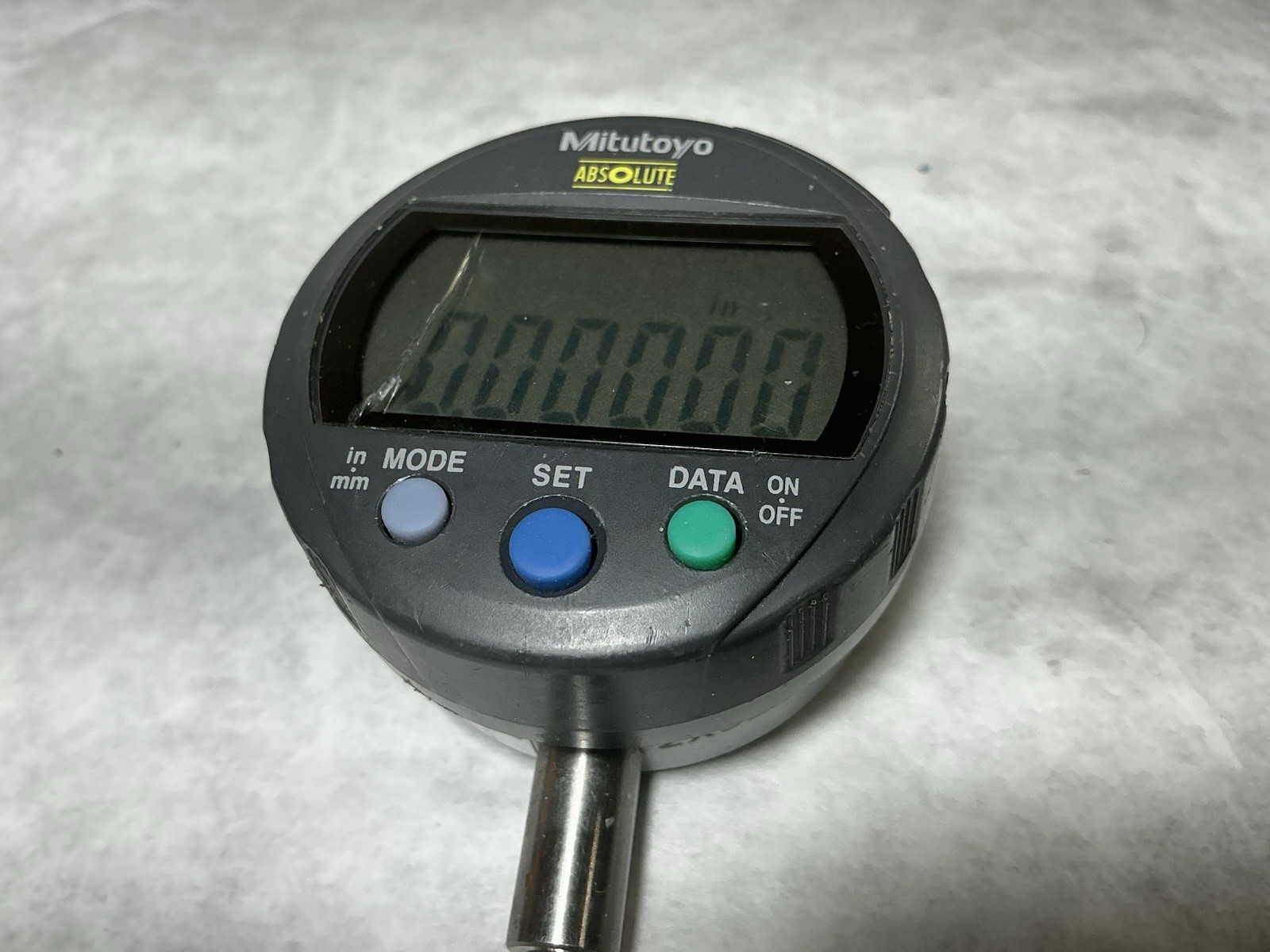 Mitutoyo 543-392B Digimatic Indicator, 0-.5″/0-12.7mm Range, .00005″ Cr Screen