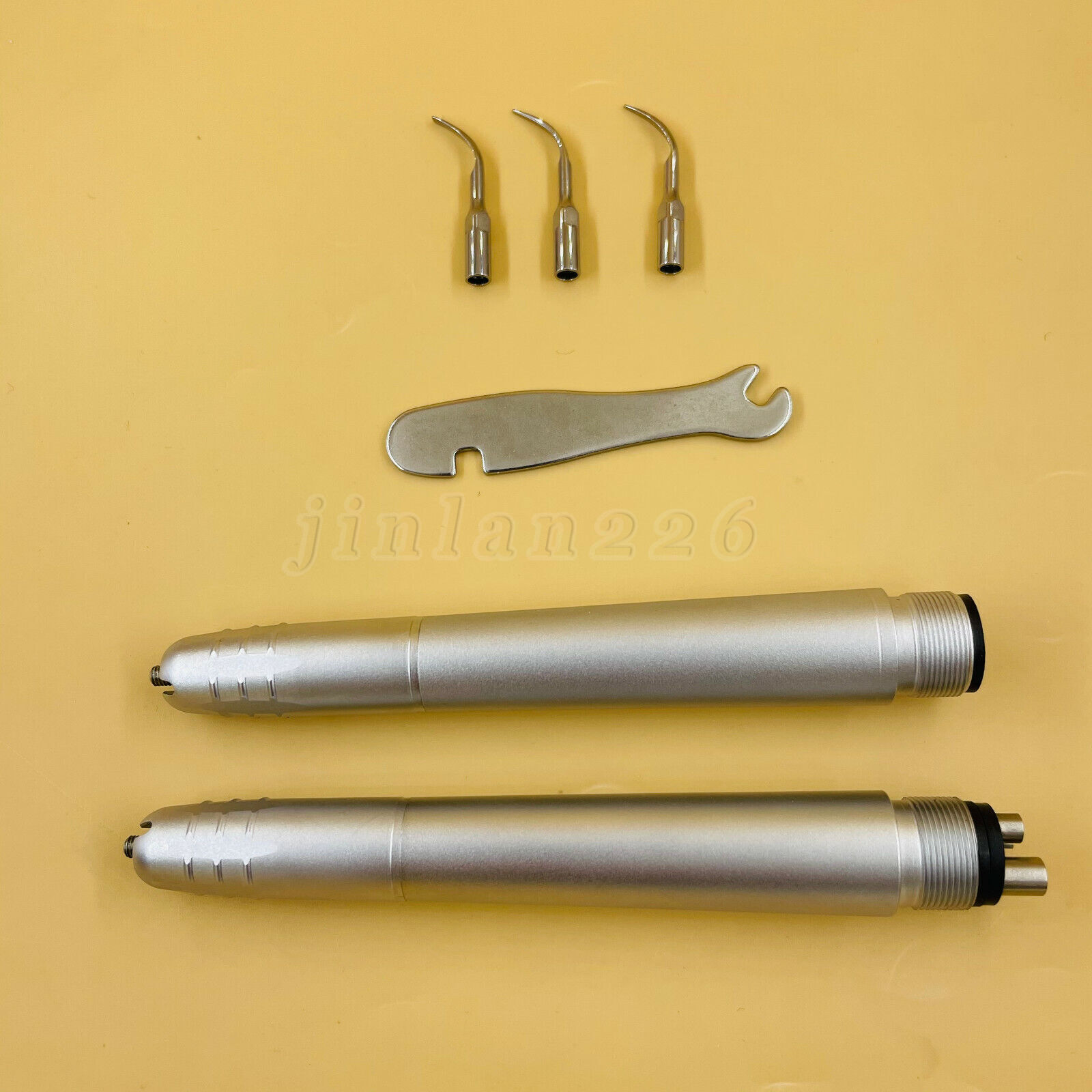 Dental Ultrasonic Air Perio Scaler Handpiece Hygienist 2/4Hole W/ 3 Scaling Tips