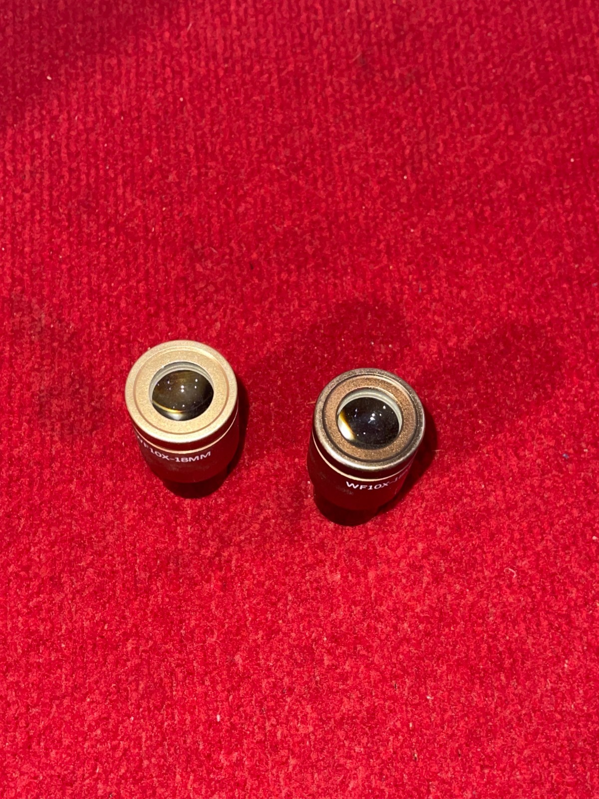 One Pair Microscope Eyepieces WF10X -18MM
