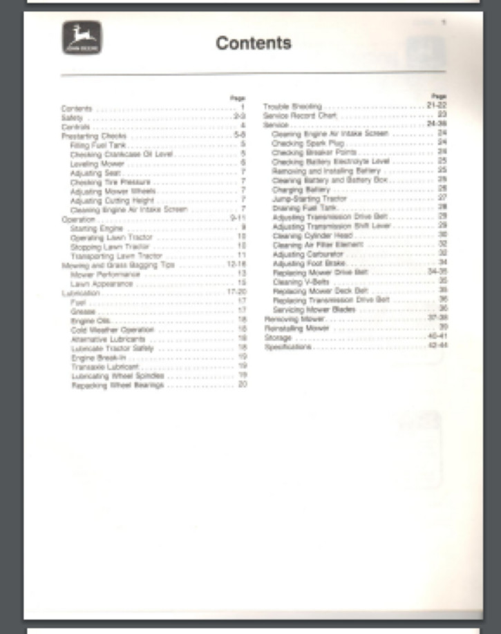1979 John Deere Riding Mower Model 108 , 111 Operator’s Manual 53 pages 190,000-