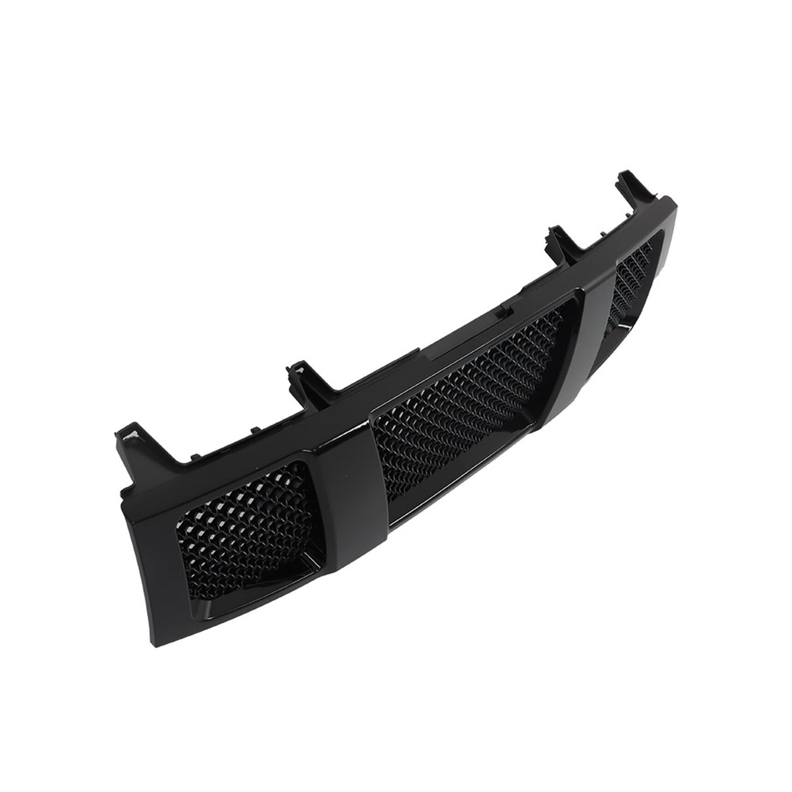 Front Upper Grille Glossy Black Mesh Replacement for 2004-2007 Titan Pickup