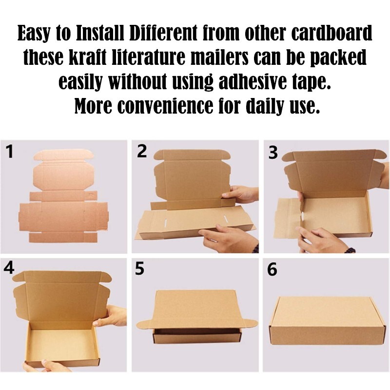 6x4x2 inch corrugated box – brown/white optional – Multifunctional packing case